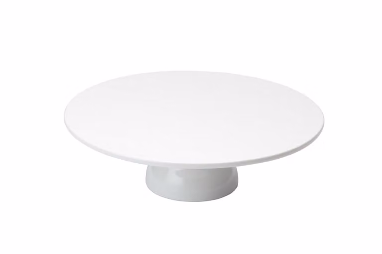 Soporte redondo para pasteles KitchenCraft de porcelana blanca