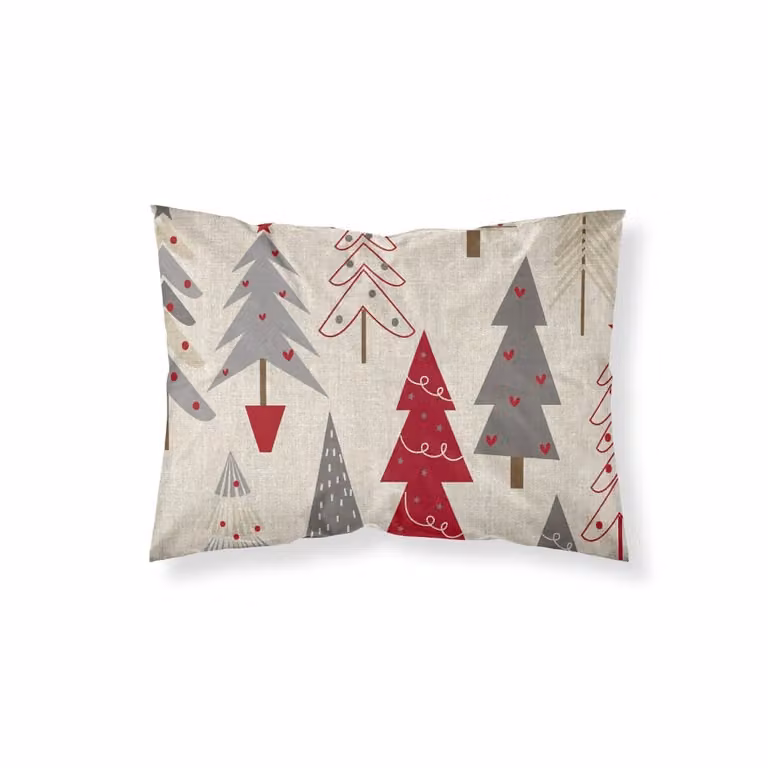 Funda de almohada Muare Home con diseño gráfico de Navidad en multicolor, 100% poliéster, 80x80 cm