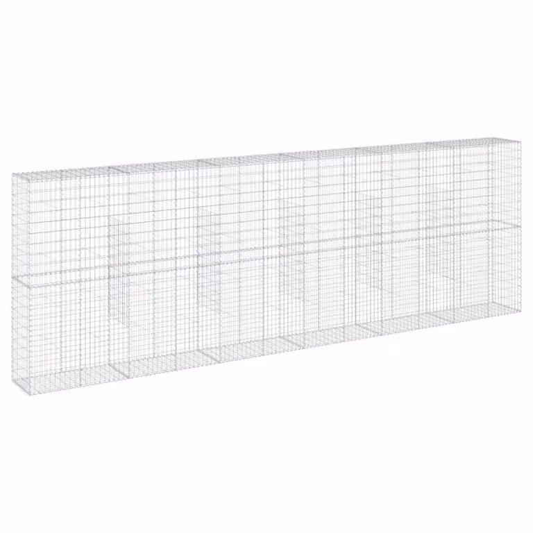 Cesta de gaviones videx de hierro galvanizado color plata An/P/Al: 600 x 50 x 200 cm