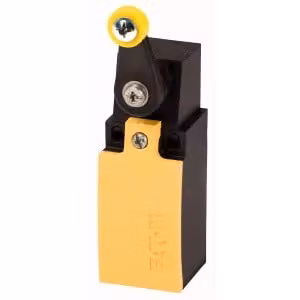Interruptor de posición con palanca rotatoria Eaton LSM-11S/RL, contacto de acción rápida 1NO+1NC, metálico, IP67, negro y amarillo, caja de 2 unidades
