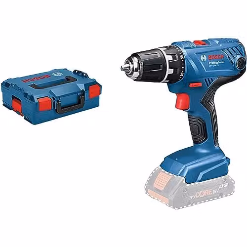 Atornillador a batería Bosch GSR 18V-21 azul sin batería ni cargador en L-Boxx