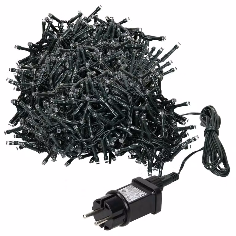 Luces de Navidad LED ECD Germany Blanco Cálido de 36 m con 1800 LED para Interior y Exterior IP44
