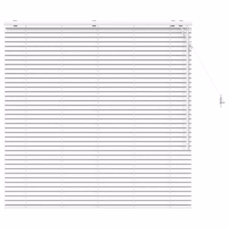 Persiana veneciana vidaXL de madera en color blanco, An/Al: 125 x 130 cm, 35 mm