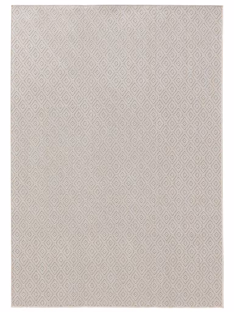 Alfombra Benuta para exterior e interior en color blanco, de polipropileno, An/P: 200 x 300 cm