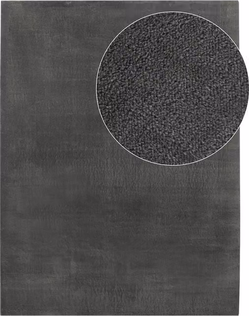 Alfombra Calissa antracita de diseño moderno, lavable y antideslizante, An x P: 200 x 280 cm