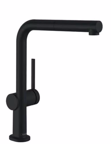 Grifo de cocina Hansgrohe Talis M54 con ducha extraíble y sBox, negro mate