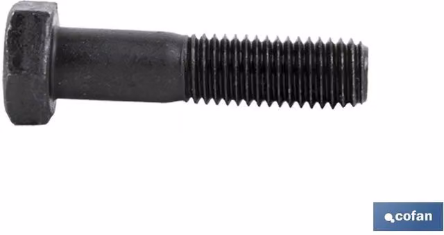 Tornillo hexagonal de acero COFAN Din-931 grado 12.9 color negro An/P/Al: 20 x 110 x 11 mm
