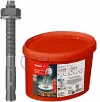 Anclaje de perno Fischer FAZ II Plus 10/20 R en acero inoxidable color plata para hormigón