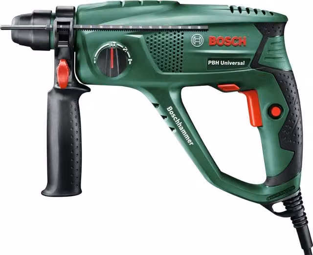 Martillo perforador Bosch Professional de 550W con 1,7J de energía de impacto