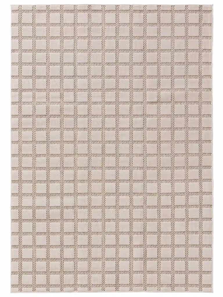 Alfombra Benuta para exterior e interior de estilo moderno en color beige, An/P: 240 x 350 cm