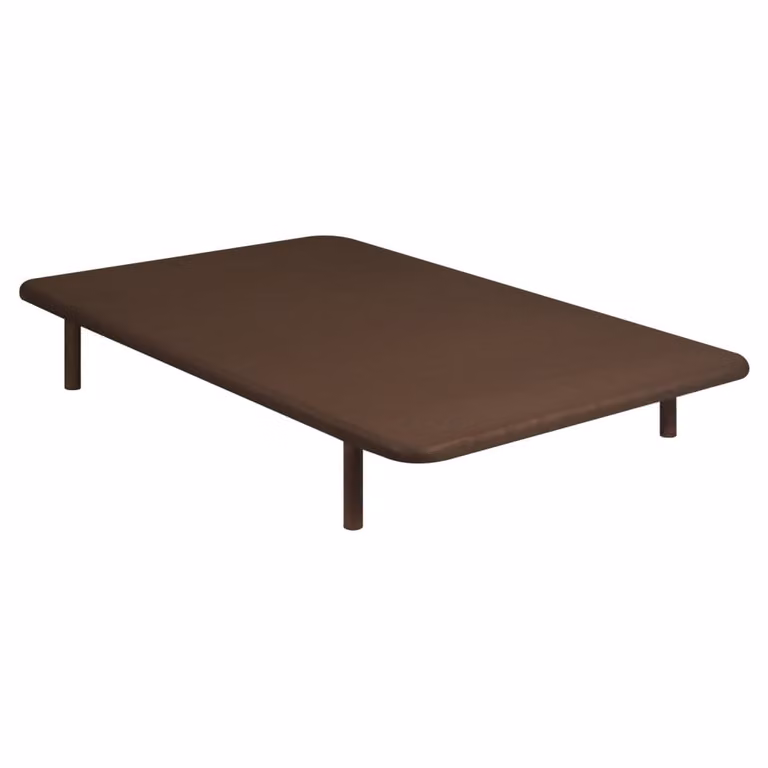Base tapizada Pikolin marrón con estructura reforzada y transpirable An/P/Al: 105 x 200 cm
