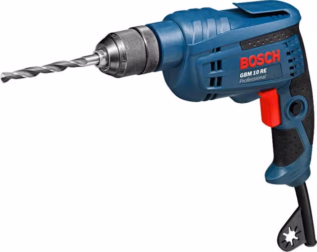 Taladro atornillador Bosch GBM 10 RE Professional de 600 W en color azul