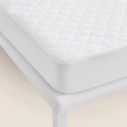 Protector de colchón acolchado Pikolin Home con tratamiento de Aloe Vera, impermeable y transpirable, color blanco, An/P/Al: 180 x 200 x 32 cm