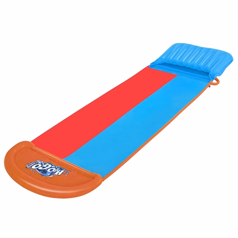 Tobogán acuático de doble pista con pulverizador Bestway multicolor An/P/Al: 488 x 138 x 36 cm