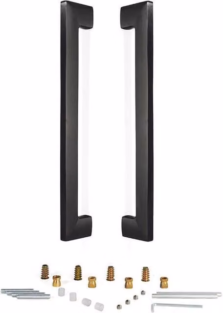 Manillón JNF Metric de acero inoxidable de 300 mm en acabado níquel satinado o titanio negro