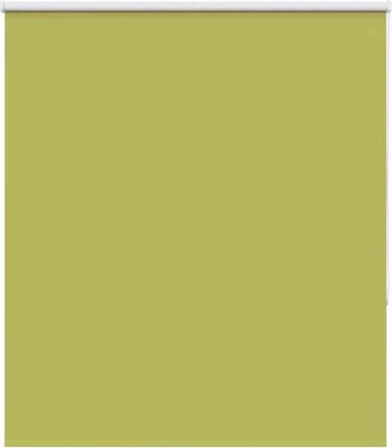 Estor enrollable opaco SYFAX con diseño de hojas verdes y motivos florales, fabricado en poliéster con aislamiento térmico, An/Al: 120 x 175 cm
