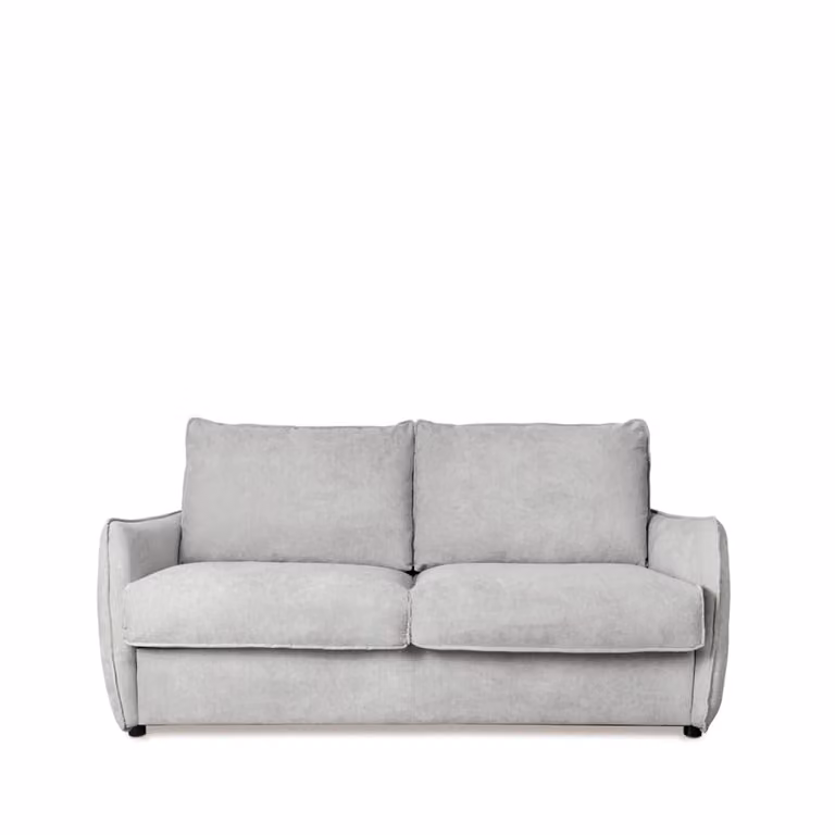Sofa cama click clack moderno de Koketto Home tapizado en gris de poliéster