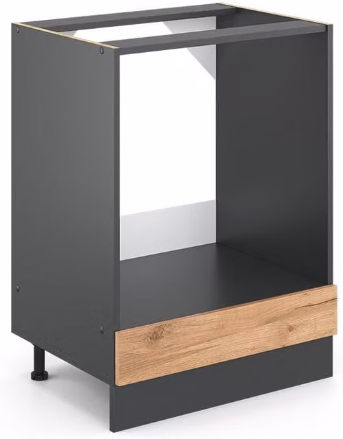 Armario para horno empotrado Vicco R-Line en roble con acabado mate de 60 cm
