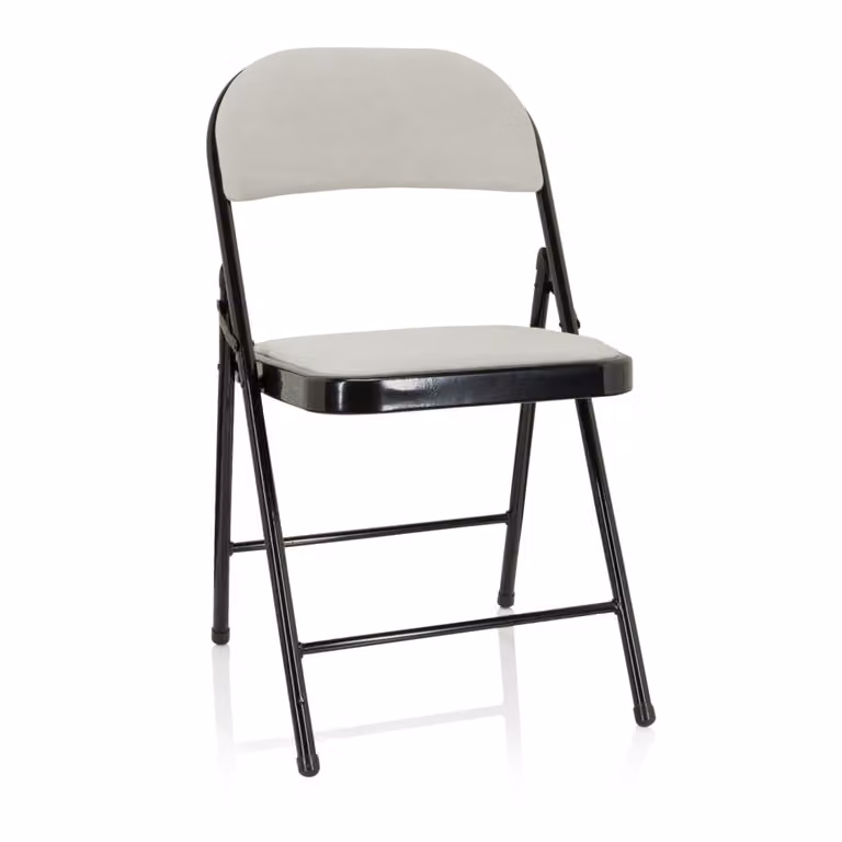 Silla de comedor moderna hjh OFFICE en tela blanca y acabado mate