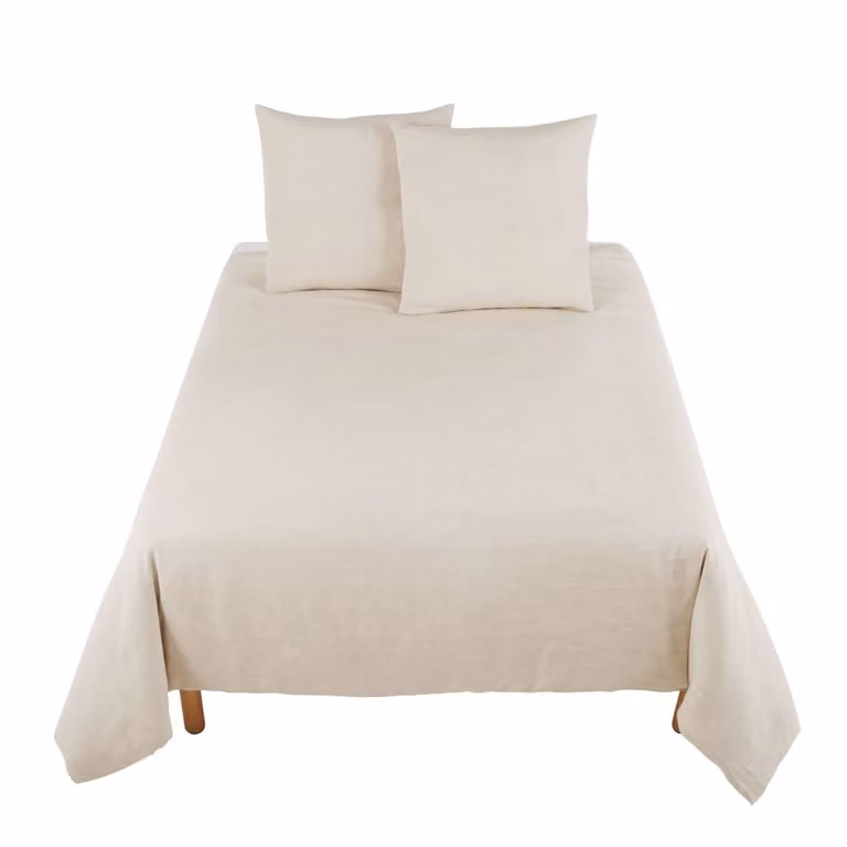 Juego de cama de lino lavado beige Maison du Monde An/Al: 240 x 260 cm