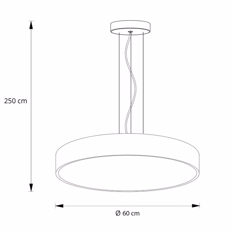 Lámpara colgante LED Arcchio de Vanida en color blanco, diseño moderno y atenuable para cocina, comedor o salón
