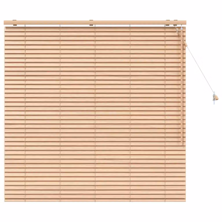 Persiana veneciana vidaXL con aspecto de roble en color marrón y beige, An/Al: 135 x 130 cm, 35 mm