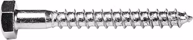 Tornillo para madera Profi Depot con cabeza hexagonal de acero inoxidable color plata, An/L: 6 x 60 mm, 50 unidades