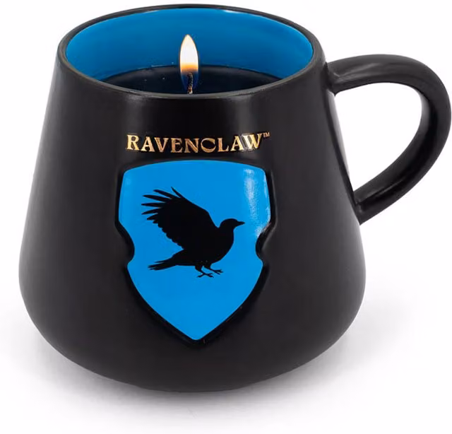 Vela aromática de cerámica Harry Potter aroma Ravenclaw con mecha de algodón, multicolor y negro, An/P/Al: 8 x 12 x 9,5 cm