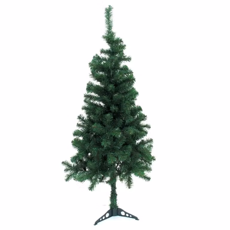 Árbol de Navidad artificial LolaHome de color verde con 650 ramas y base redonda An/P/Al: 100 x 100 x 210 cm