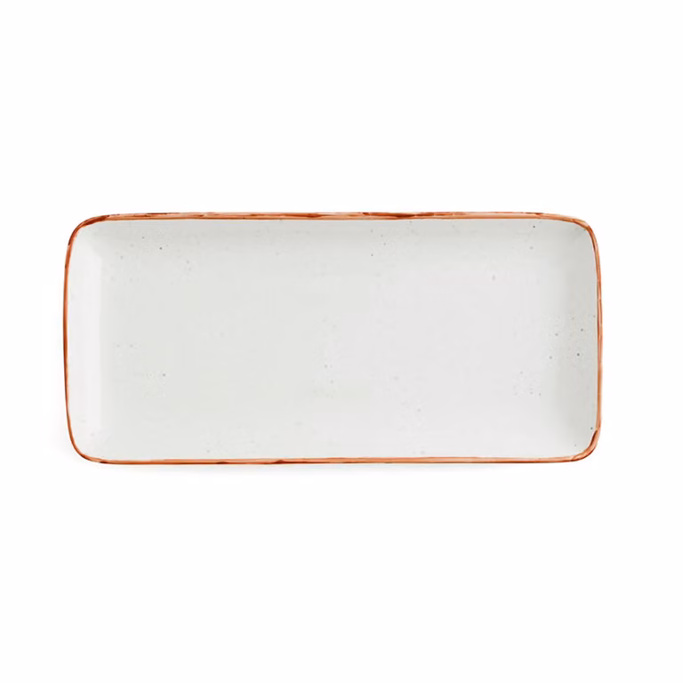 Fuente rectangular de porcelana Ariane para lasaña, color beige, An/P: 36 x 16,5 cm
