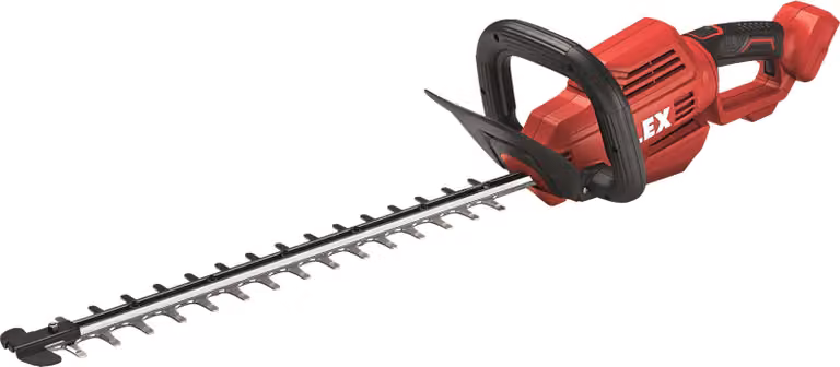 Cortasetos inalámbrico Flex GHT 55 18.0-EC con motor sin escobillas y espada de 55 cm en color rojo