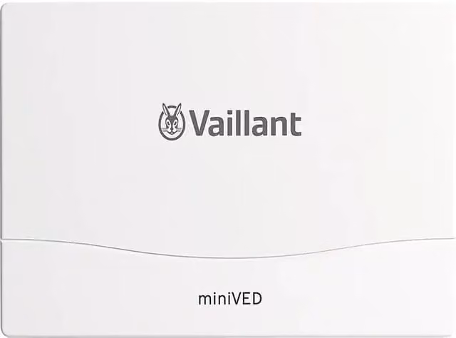 Calentador de agua miniVED Vaillant de 3,5 kW, hidráulico, color blanco