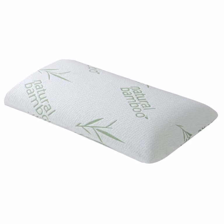 Almohada viscoelástica Reca Bedding blanca con funda extraíble lavable, transpirable y antibacteriana, An/P/Al: 70 x 40 x 12 cm