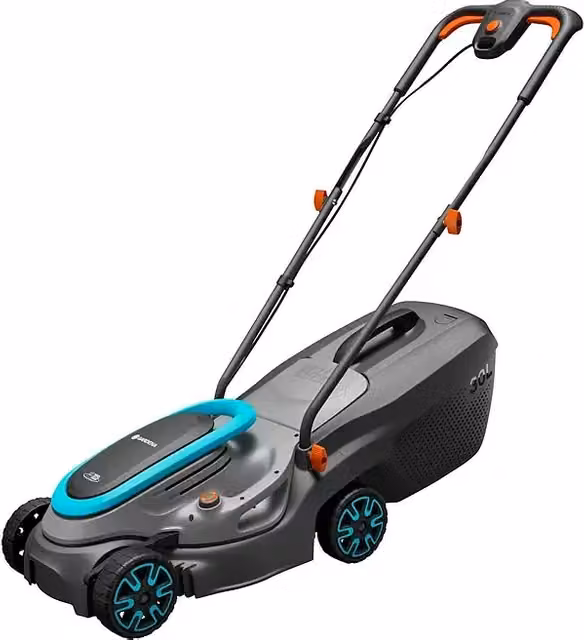 Cortacésped de batería Power for All PowerMax 32/18V Bosch en color negro con batería recargable, cargador rápido y bolsa recolectora