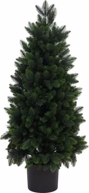 Árbol de Navidad artificial Mendler de mesa en color verde y negro, altura: 85 cm