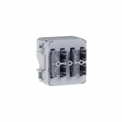 Conector de bus Berker W.1 de 1 vía para pulsador, color gris, modelo 80141200