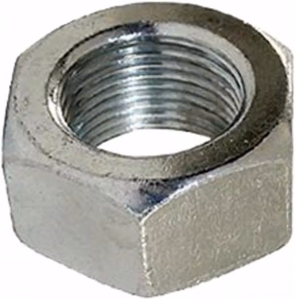 Tuerca hexagonal métrica DIN 934 Fplus zincada color plata pack de 100 unidades