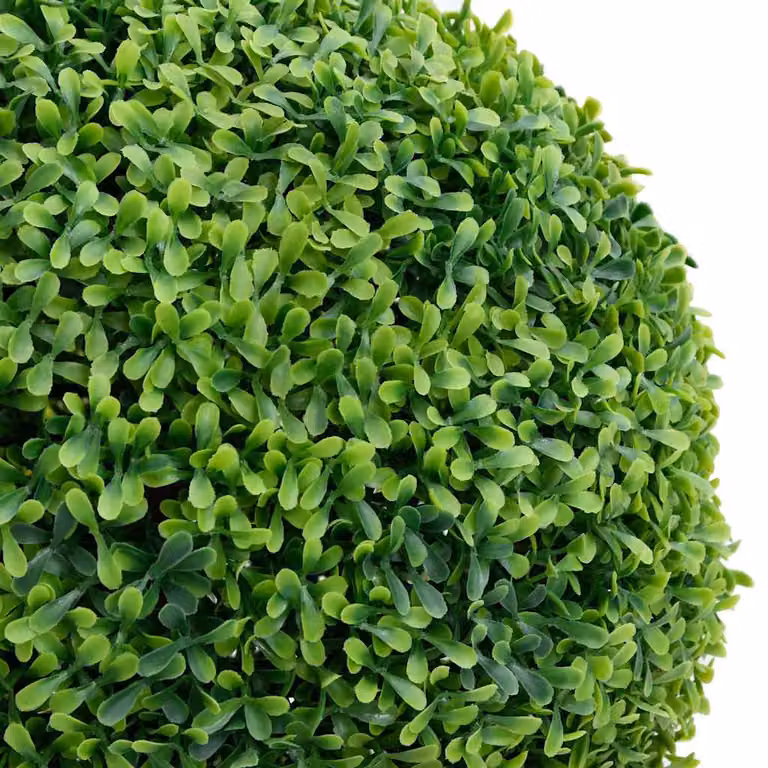 Planta de boj artificial en forma de bola con maceta verde vidaXL, Altura: 71 cm