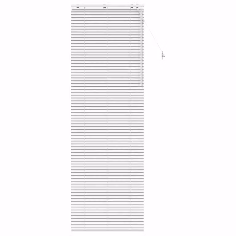 Persiana veneciana de madera vidaXL en color blanco, An/Al: 95 x 250 cm, con lamas de 35 mm