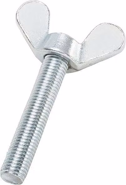 Pack de 100 tuercas de oreja ENORM DIN 316 de acero inoxidable galvanizado color plata M8x30
