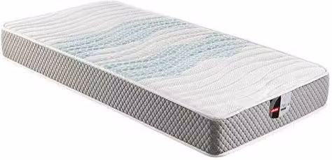 Colchón juvenil Pikolin Tornado de espuma HR y viscoelástica con tratamiento antibacterial, color blanco, An/P: 80 x 200 cm
