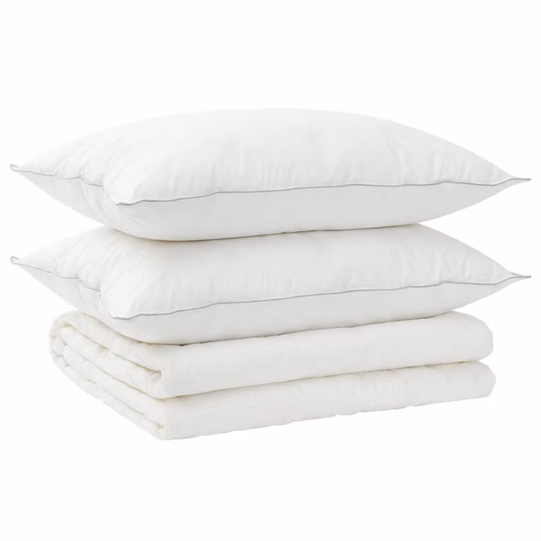 Juego de edredón y almohada de 3 piezas vidaXL color blanco para verano, 200x200 cm, 200 GSM