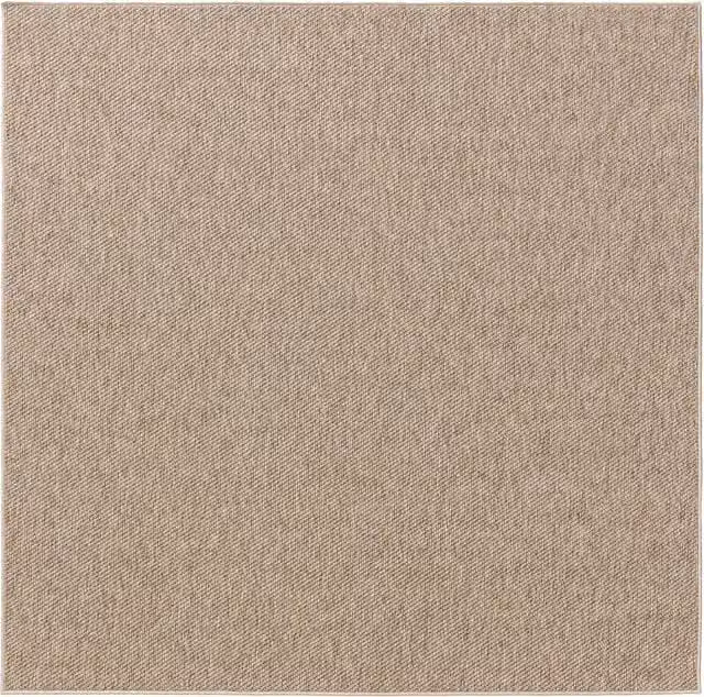 Alfombra Benuta Iowa para exterior e interior, color taupe, An/P: 300 x 300 cm