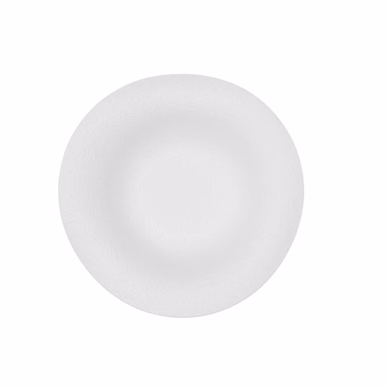 Plato para pasta Fosil de Bidasoa en porcelana color blanco, An/P/Al: 22 x 21 x 7 cm