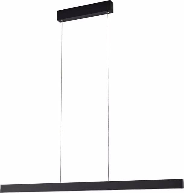 Lámpara colgante inteligente Lucande Mylosh LED en color negro, regulable y compatible con Tuya
