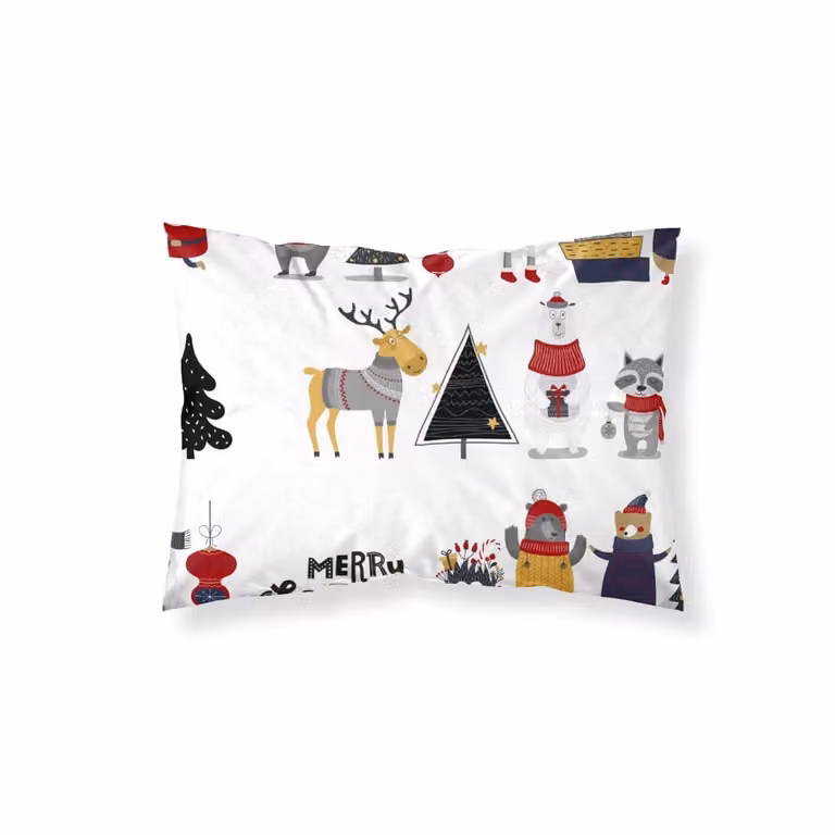 Funda de almohada Muare Home multicolor con diseño navideño de 100% poliéster, An/P/Al: 45 x 125 cm