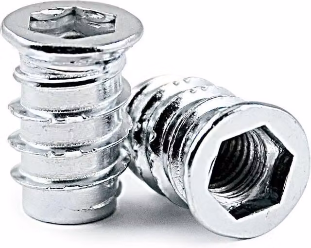 Tuerca de embutir con cabeza Allen Alk Metrica M8 de acero zincado color plata, Largo: 15 mm