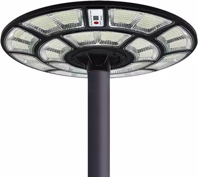 Farola LED solar Urban UFO de KOOB con luz blanco cálido para jardín