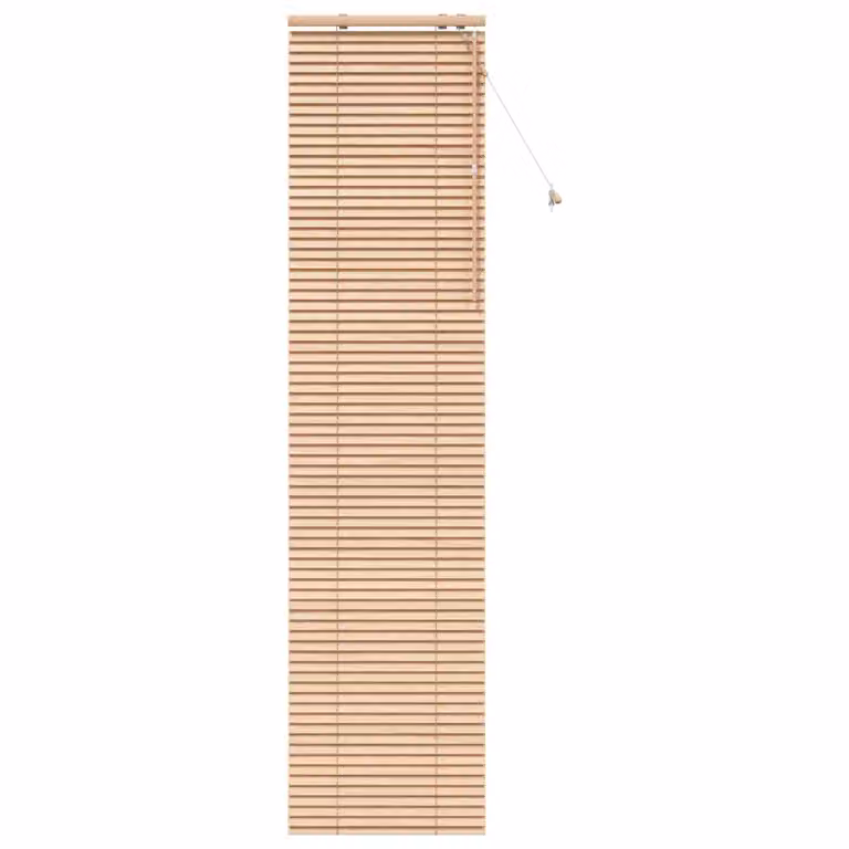Persiana veneciana de madera vidaXL con aspecto de roble en color marrón, An: 55 cm, Al: 250 cm