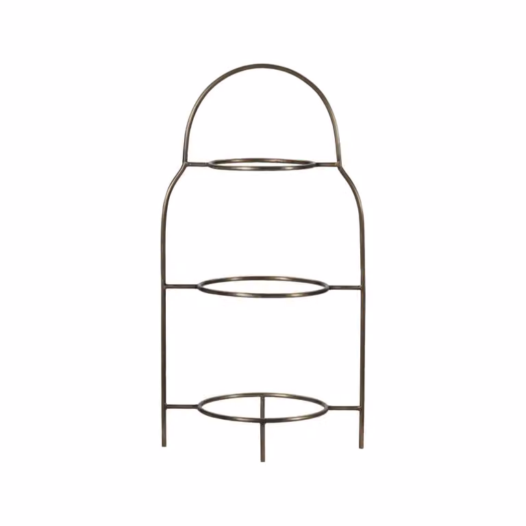 Soporte redondo de acero inoxidable dorado House Doctor